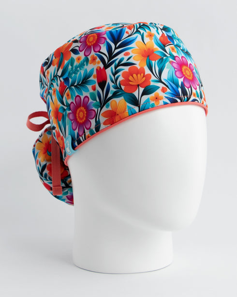 Gorro Orange Flowers