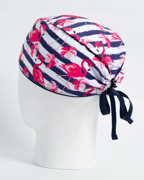 Gorro Flamingo rayas azules