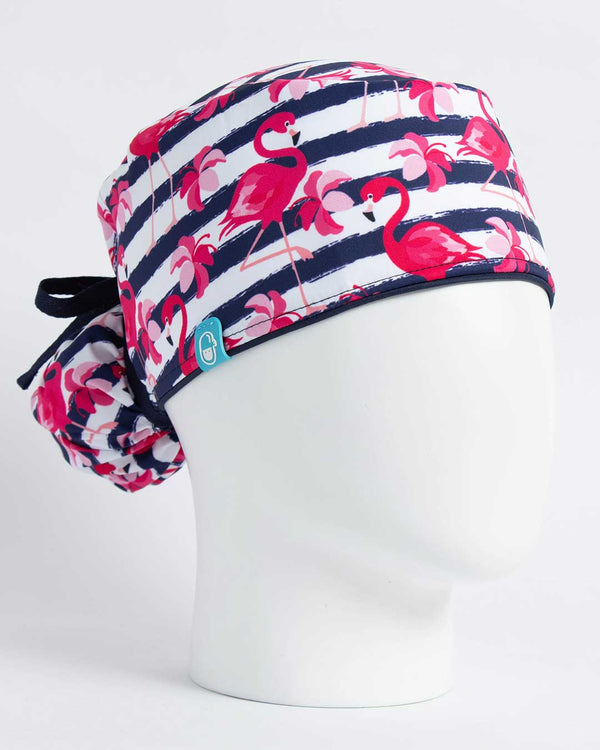 Gorro Flamingo rayas azules
