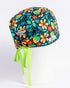 Gorro Green Flowers