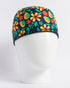 Gorro Green Flowers