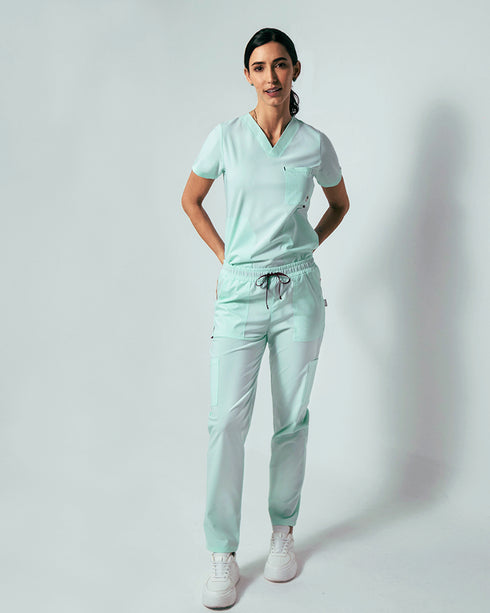 Hunter Velvet Mint Conjunto Mujer