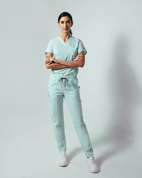 Hunter Velvet Mint Conjunto Mujer