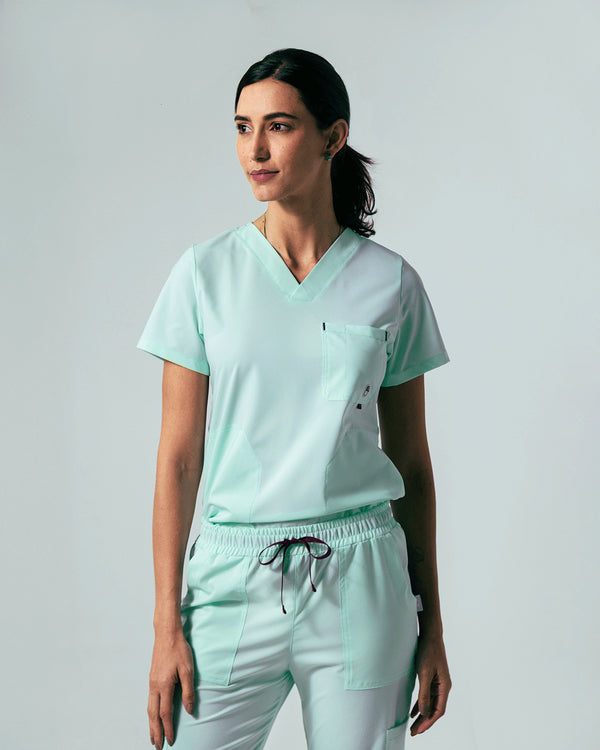 Hunter Velvet Mint Camisa Mujer