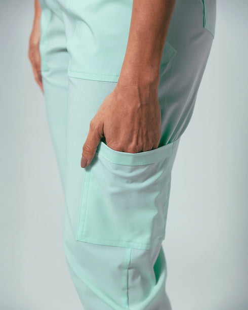 Hunter Velvet Mint Conjunto Mujer