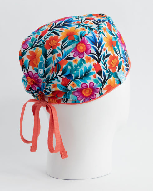 Gorro Orange Flowers