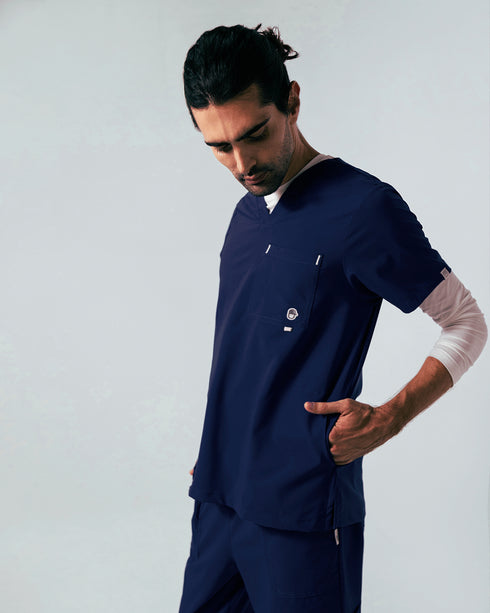 Hunter Creamy Blue Camisa Hombre