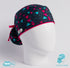Gorro Triángulos Verde y Fucsia