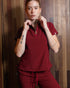 Astral Disco Red Wine Camisa Mujer