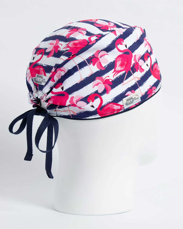 Gorro Flamingo rayas azules
