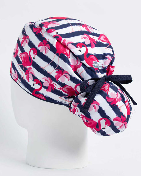Gorro Flamingo rayas azules