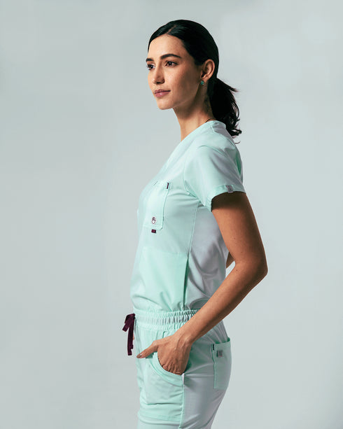 Hunter Velvet Mint Camisa Mujer