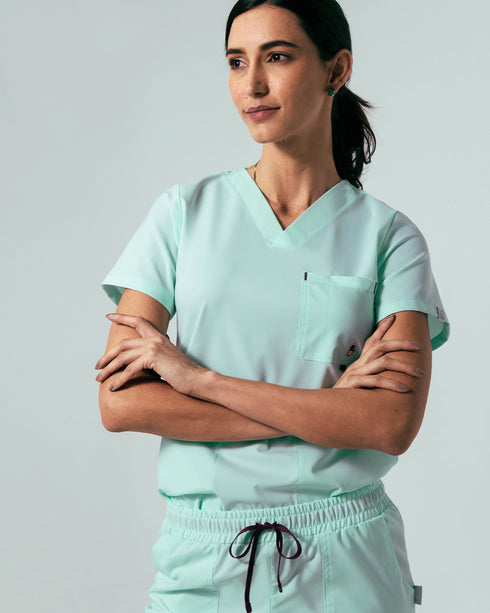 Hunter Velvet Mint Camisa Mujer