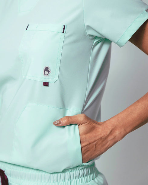 Hunter Velvet Mint Camisa Mujer