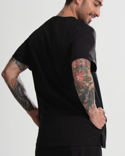 Basic Lemon Black Camisa Hombre