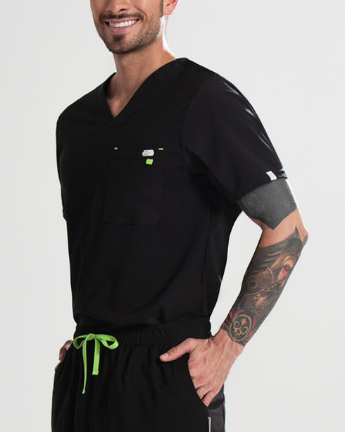 Basic Lemon Black Camisa Hombre