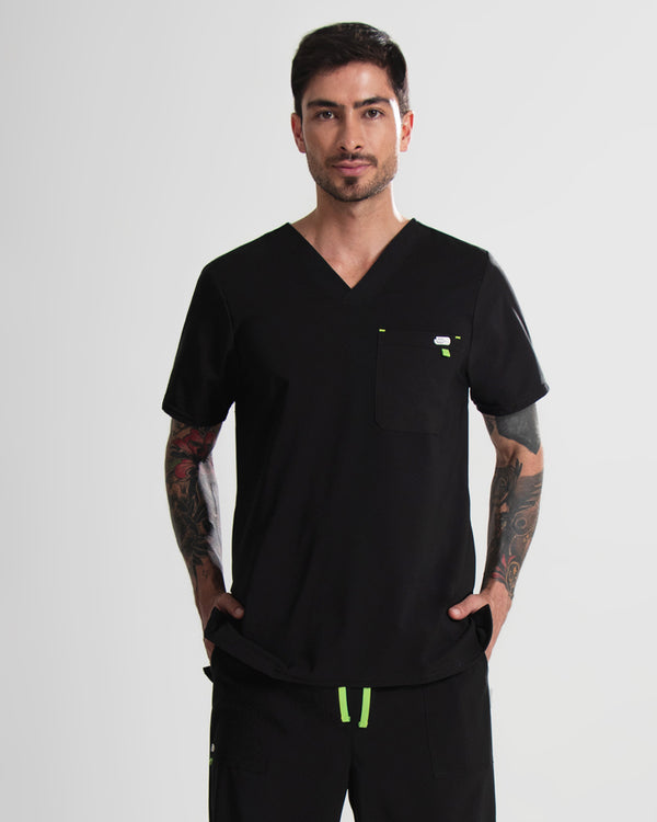 Basic Lemon Black Camisa Hombre